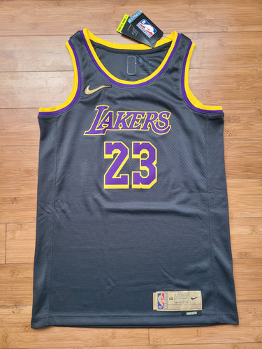 NWT Nike Los Angeles Lakers Lebron James Earned Edition Swingman Jersey 40/Small