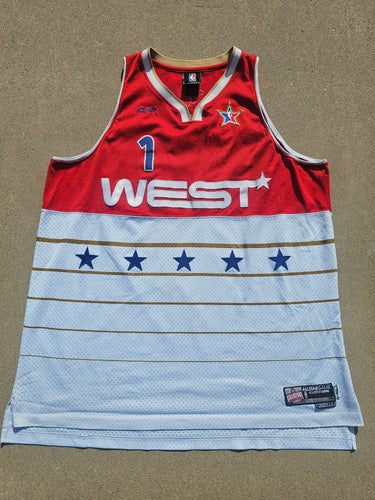 Vintage Mens Reebok 2006 Tracy McGrady West All Star Jersey Size 2XL-Red/White