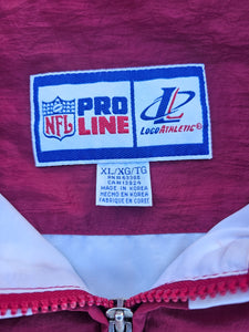 Vintage Mens Logo Athletic Arizona Cardinals Pro Line Zip Up Jacket Size XL