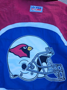 Vintage Mens Logo Athletic Arizona Cardinals Pro Line Zip Up Jacket Size XL