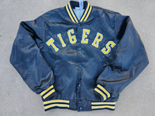 Load image into Gallery viewer, Vintage Mens Missouri Tigers Satin Button Up Jacket Size Medium-Black