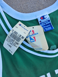 NWT Vintage Mens Champion Boston Celtics Ron Mercer Jersey Size 48-Green