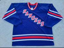 Load image into Gallery viewer, Vintage Mens CCM New York Rangers Jersey Size XL-Blue