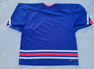 Vintage Mens CCM New York Rangers Jersey Size XL-Blue