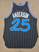 Load image into Gallery viewer, Rare Vintage Mens Champion Orlando Magic Nick Anderson Pinstripe Jersey Size 44-Black