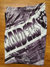 Load image into Gallery viewer, Vintage Mens Chalk Line Los Angeles/Oakland/Las Vegas Raiders Fanimation Sweat Shorts Size Small-Black