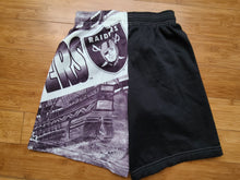 Load image into Gallery viewer, Vintage Mens Chalk Line Los Angeles/Oakland/Las Vegas Raiders Fanimation Sweat Shorts Size Small-Black