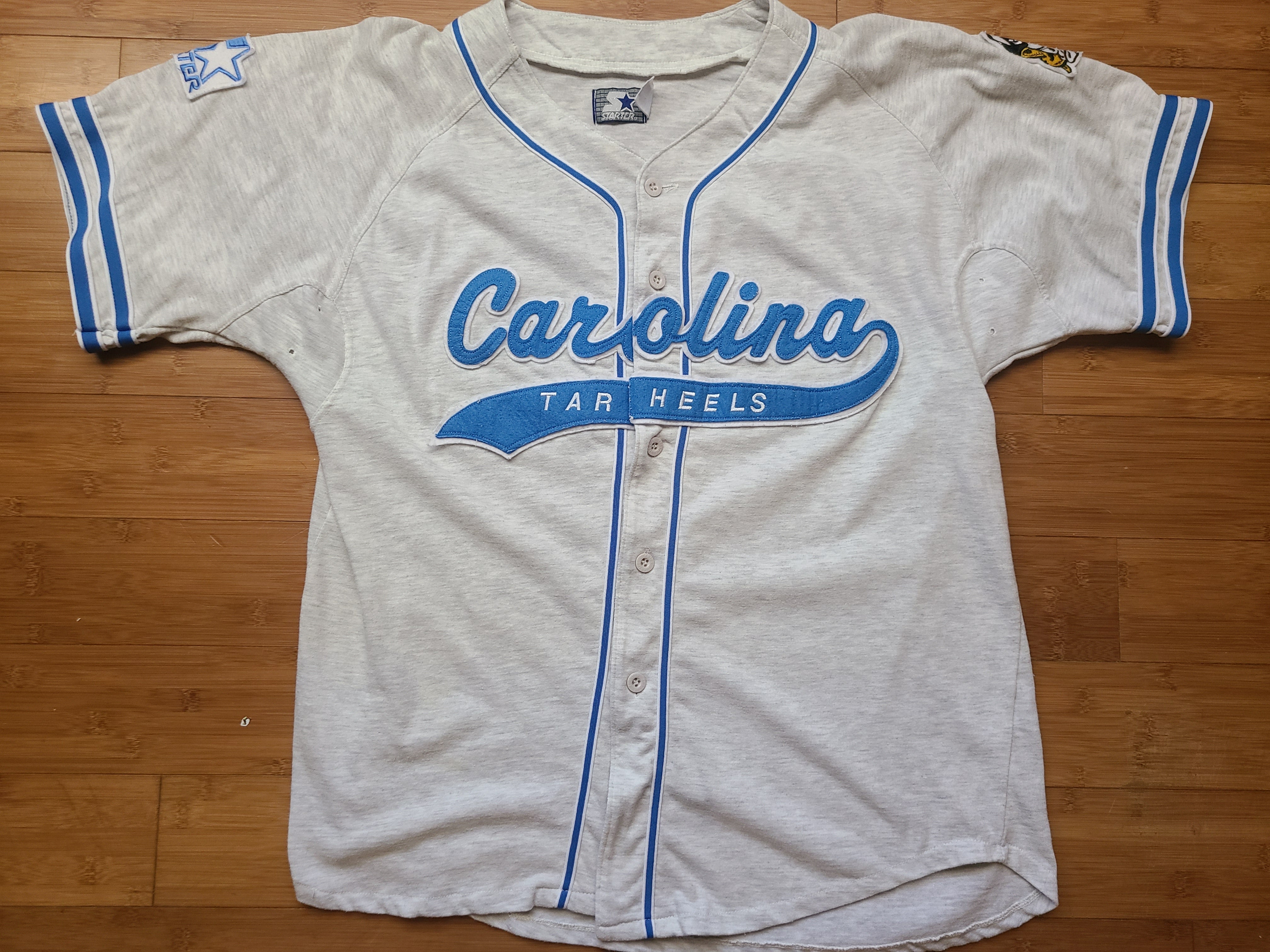 NORTH CAROLINA UNC Tar Heels VINTAGE STARTER BASEBALL JERSEY Men's LAR –  Fibits